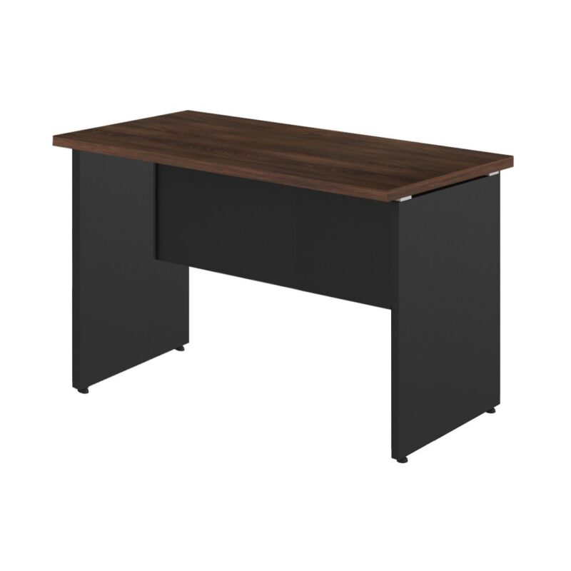 Mesa Escritório PÉ PAINEL – 1,35×0,60m – S/ Gavetas – MARSALA/PRETO – 25420 FORTALEZA MÓVEIS 2