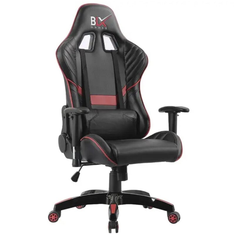 Cadeira Gamer Giratória BLX GAMER 6009G – Vermelho/Preto – 30031 FORTALEZA MÓVEIS 2