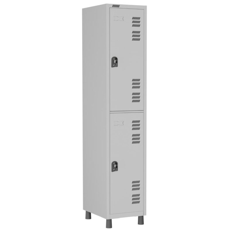 Roupeiro LOCKER de Aço com 02 PORTAS GRANDES – 1,90×0,32×0,40m – CZ/CZ – W3 – 11012 FORTALEZA MÓVEIS 2