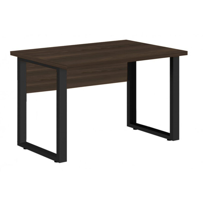 Mesa Escritório PÉ QUADRO – 1,20×0,60m – S/ Gavetas – MARSALA/PRETO – 25469 FORTALEZA MÓVEIS 2