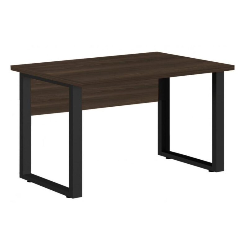 Mesa Escritório PÉ QUADRO 1,50×0,60m – S/ Gavetas – MARSALA/PRETO – 25472 FORTALEZA MÓVEIS 2