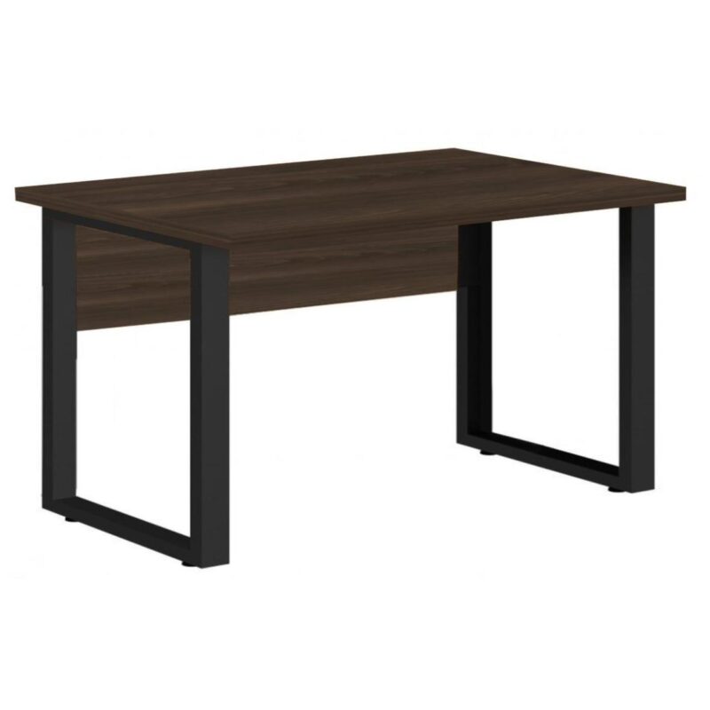 Mesa Escritório PÉ QUADRO 1,70×0,70m -S/ Gavetas – MARSALA/PRETO – 25474 FORTALEZA MÓVEIS 2