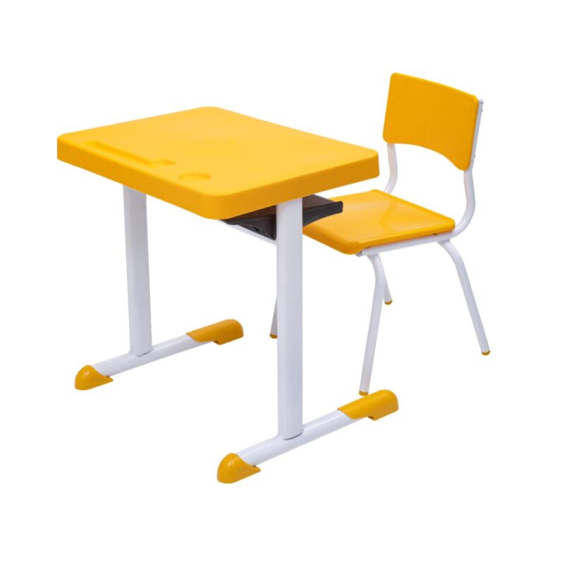 Kit Escolar Individual – (Mesa e Cadeira) – INFANTIL 03 a 06 Anos COR AMARELO – 41087 FORTALEZA MÓVEIS 2