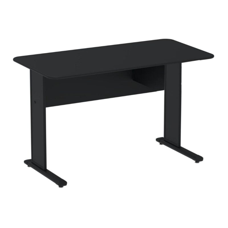 Mesa Escritório 1,50×0,60m s/ Gavetas – Cor Preto 44092 FORTALEZA MÓVEIS 2