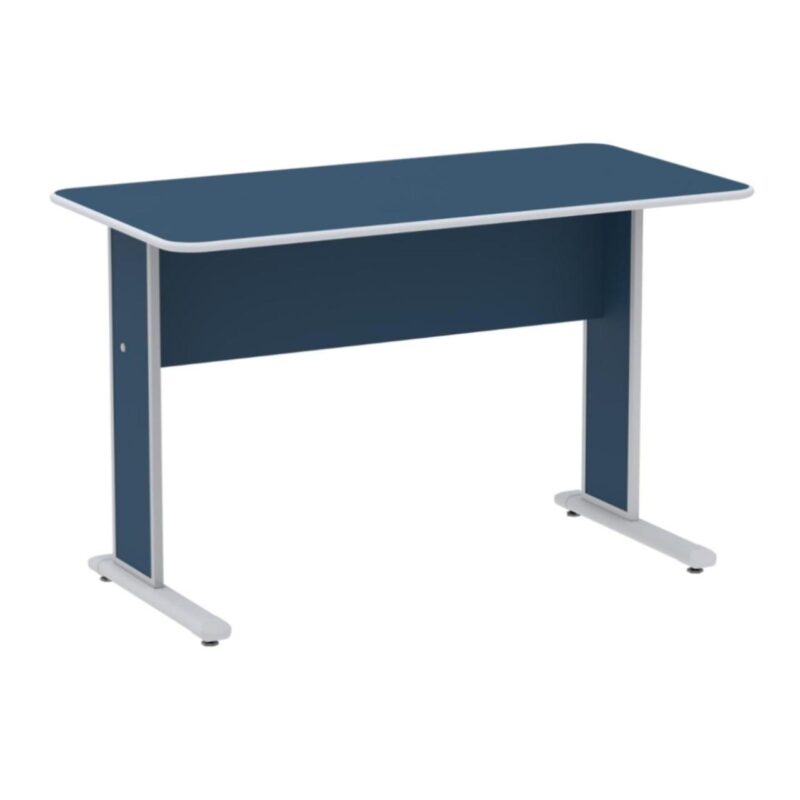 Mesa Escritório 1,50×0,60m s/ Gavetas – Cor Azul 44086 FORTALEZA MÓVEIS 2