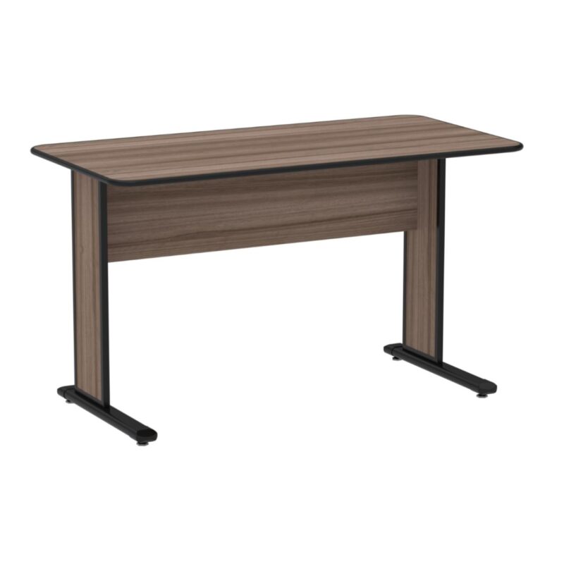 Mesa Escritório 1,20×0,60m s/ gavetas – Cor Walnut 44095 FORTALEZA MÓVEIS 2