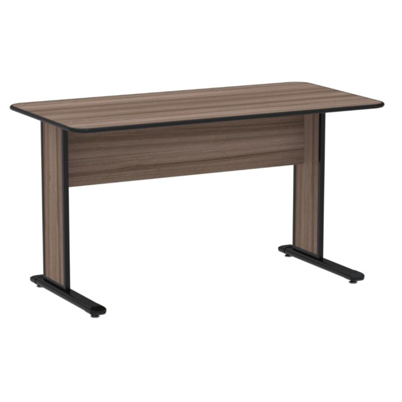 Mesa Escritório 1,50×0,60m s/ gavetas – Cor Walnut 44097 FORTALEZA MÓVEIS 2