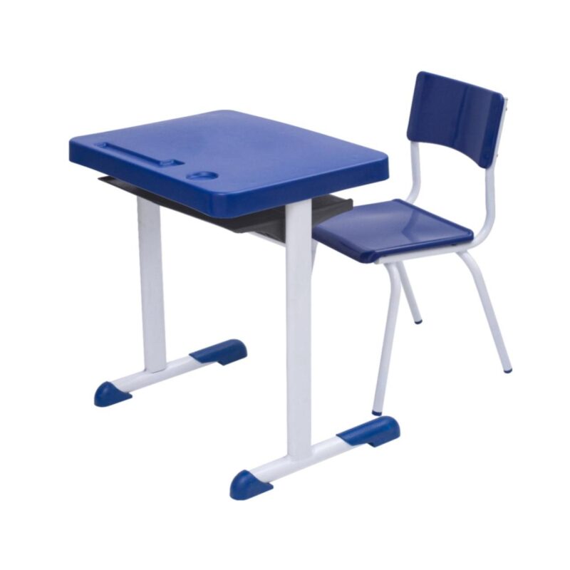 Kit Escolar Individual AZUL – (Mesa e Cadeira) – INFANTIL 03 a 06 Anos 41089 FORTALEZA MÓVEIS 2