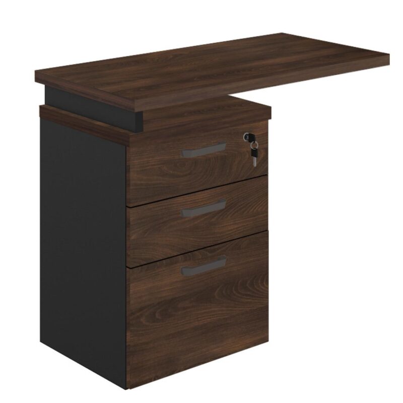 Mesa AUXILIAR c/ 03 Gavetas Pedestal MARSALA/PRETO – 51017 FORTALEZA MÓVEIS 2