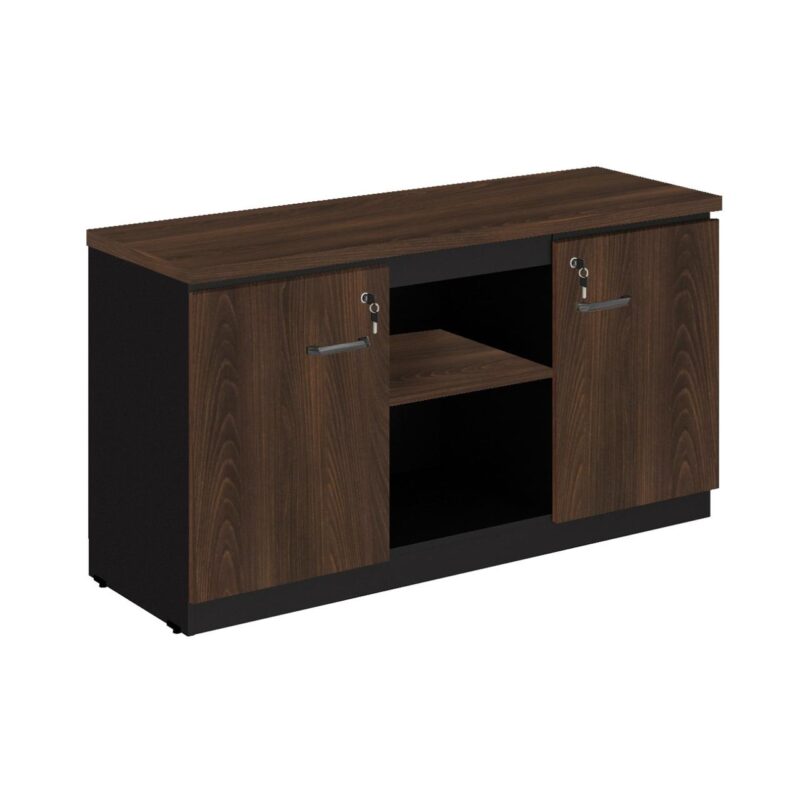 Armário Baixo Credenza – 1,35×0,72X0,45m MARSALA / PRETO – 51010 FORTALEZA MÓVEIS 2